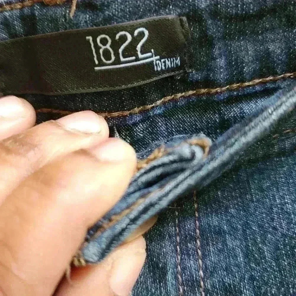 P2005 1822 denim raw hem dark wash  plus size 24w - Picture 10 of 12
